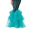 Women's Mermaid Costume Fitted Shimmer Corset Gown with Sequin Skirt and Starfish Headpiece